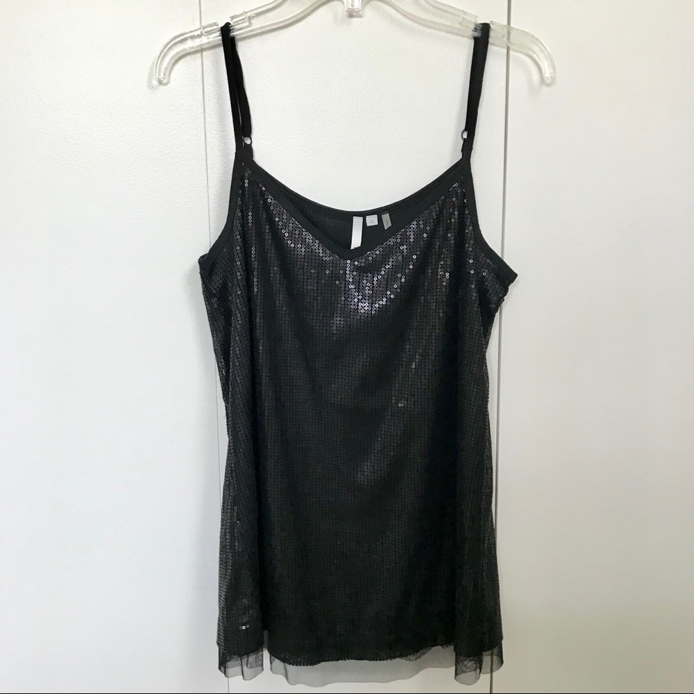 Black Sequin Top